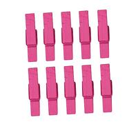 HOLIDYOYO 100 Pezzi Clip di Legno in Legno Mini Artigianato Sospeso Jumbo Fermagli per Alimenti Fermagli per Vestiti Pioli Colorati ROSEO bambù