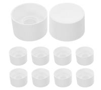 HOLIDYOYO 100 Pezzi Tappi per Dentifricio in Plastica Bianca a Filettatura Fine Tappo per Dispenser Riutilizzabile Antiscivolo Coperchi per Tubetti da Viaggio e Uso Domestico Chiusura a