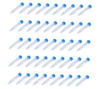 HOLIDYOYO 100 Provette da Centrifuga Scientifiche in Plastica Trasparente da 10 Ml Scala Graduata e Tappo Ermetico, Kit da 100 Pezzi per Laboratorio, Biochimica e Biologia Molecolare, Uso