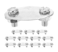 HOLIDYOYO 12 Clip Metallo per Fissaggio Parafango Bicicletta con Viti e Supporto Gambe, Set 12 Pezzi per Montaggio Stabile, Adatto a Bici Urbane e Trekking