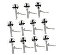 HOLIDYOYO 12 pezzi Pulsanti per Cassetta Wc in Plastica Pulsante Singolo per Scarico Testa Rotonda Resistente per Vari Modelli di Vaso Sanitari Superficie Lucida e Antiruggine