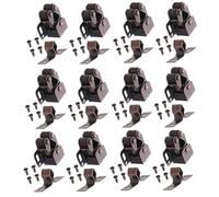 HOLIDYOYO 12 Set Serrature per Porte Armadio con Doppio Rullo Molla Chiusura Silenziosa e Resistente per Mobili Armadietti Uffici e Camper