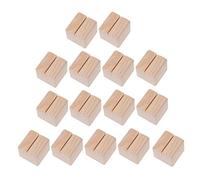 HOLIDYOYO 15 Pezzi Portabiglietti da Tavolo Legno Supporto Cartoncini Memo e Biglietti da Visita per Ufficio e Eventi Base Espositore per Segnaposto Matrimonio e Feste