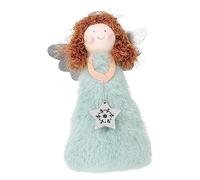 HOLIDYOYO 1pezzi Decorazione Natalizia Angelo e Pile Topper per Albero di Natale Ciondolo Festivo per Scuole Uffici e Feste di Natale