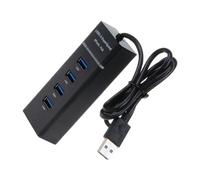 HOLIDYOYO 1pezzi Hub USB Portatile Adattatore Porte Splitter Trasporto Facile Interfaccia USB Super Velocità Connettore Portatile Supporto Plug And Play Protezione da Sovracorrente