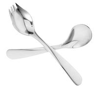 HOLIDYOYO 1set Angolato in Inossidabile Per Anziani e Pazienti Set Per Alimentazione Facile e Lavabile in Lavastoviglie e Curvati