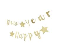 HOLIDYOYO 1set Festone Decorativo Per Capodanno Ghirlanda Festiva Happy Year Materiale Non Decorazioni Per Feste Indoor e Outdoor Di Accessori Per Celebrazioni Di Fine Anno