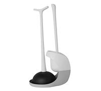 HOLIDYOYO 1set Spazzola e Pulisci WC con Base Kit Completo per Bagno Design Elegante e Resistente Facile da Riporre per La Pulizia Quotidiana