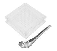 HOLIDYOYO 1set Strumenti per Sferificazione Dispenser di Caviale con Riutilizzabile e Cucchiaio per Cucina Molecolare Compatto e Sicuro per Amici e Occasioni Speciali