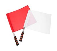 HOLIDYOYO 2 Bandiera Segnalazione Rosso e Chiaro per Arbitro e Gestione Bandiere di Avvertimento per Sport e Addestramento Alta Visibilità e Facili da Riconoscere