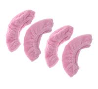 HOLIDYOYO 2 Paia Coprilama Pattini Ghiaccio Elasticizzato per Protezioni Skate Elastici in Peluche Assorbente Colore Rosa XXXL per Hockey e Pattinaggio su Ghiaccio