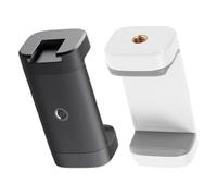 HOLIDYOYO 2 Pezzi Adattatore Clip Treppiede per Smartphone Supporto Telefono con Morsa Stabile per Live Streaming Selfie e Fotografia Compatibile con Accessori Cold Shoe Leggero e Facile da