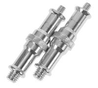 HOLIDYOYO 2 Pezzi Adattatore Vite Filettata Maschio Per Supporto Luce Flash Supporto Stativo Accessori Fotografici Metallo Elettrodeposizione Antiusura Duraturo Facile Montare Smontare Mano