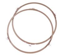 HOLIDYOYO 2 Pezzi Anello Rotante per Microonde in Plastico Alta Resistenza al Calore Supporto per Piatto Girevole in Vetro Accessorio per Forno Microonde