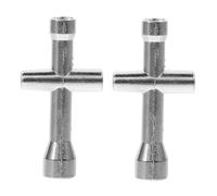 HOLIDYOYO 2 pezzi Bussole Incrociate in Inossidabile Chiavi Resistenti per Fissaggio e Strumenti Riparazione Auto Rc Manutenzione Veicoli e Professionale