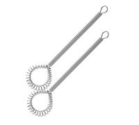 HOLIDYOYO 2 pezzi Frusta Manuale in Acciaio con Sbattitore Multifunzionale per Uova Strumento da Cucina per Mescolare Filtrare Ghiaccio e Preparare Cocktail Ristorante e