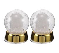 HOLIDYOYO 2 Pezzi Globo Cornice per Foto a Due Lati, Plastico, Oro, 2026