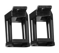 HOLIDYOYO 2 pezzi Guide per Porte Scorrevoli in Plastica Regolabili per Porte da Stalla e Armadio Fermaporta da Pavimento Resistente per Singole e Doppie
