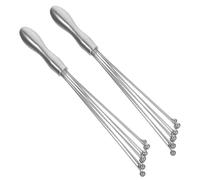HOLIDYOYO 2 pezzi Manuali in Acciaio Inossidabile Sbattitore Mano per Uova e Salse Miscelatore Manuale Versatile per Cucina Elettricità