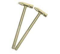 HOLIDYOYO 2 Pezzi mini martello avvitatore strumento di riparazione dell'orologio martello multifunzione Mini Mallet Hammer Hammer Golden