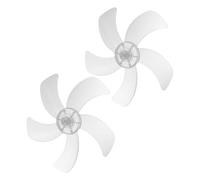 HOLIDYOYO 2 Pezzi Pala Ventilatore per Ventola da Tavolo e Piedistallo in Plastico Bianco Design Spesso, Facile da Sostituire, per Creare Un'atmosfera Estiva Moderna in Casa