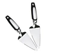 HOLIDYOYO 2 Pezzi Paletta Cake in Acciaio Inossidabile Spatola per Pizza e Torta con Seghettata Strumento Ergonomico per Taglio e Servizio Facile in Cucina