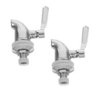 HOLIDYOYO 2 Pezzi Rubinetto Dispenser Acciaio Inox Erogatore Bevande Resistente Temperature Design Antigoccia Facile da Installare per Distributori Acqua