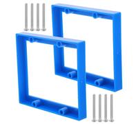 HOLIDYOYO 2 Prolunghe per Scatola di Presa a Doppia Banda in Plastica Robusta Viti per Montaggio a Parete, Prolunga Multipresa Elettrica per Casa, Ufficio e Gestione Ordinata dei Cavi