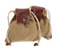 HOLIDYOYO 2 Pz sacchetto per la raccolta della frutta sacca per il foraggiamento sacchi per la raccolta di sassi borsa dei possibili borsa da raccolta Rinascimento del marsupio tela Khaki