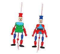 HOLIDYOYO 2pezzi Burattino Classico Del Re in Pregiato Decorazione Per Marionette Da Mano Della Statua Arredamento