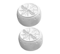 HOLIDYOYO 2pezzi Lavatrice Portatile Mini Automatiche Per Viaggio e Casa Con Ventosa Base Alimentazione Usb Pulizia Profonda e Protezione Tessuti Delicati Per Camper e Appartamenti