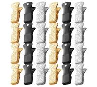 HOLIDYOYO 30 Pezzi Fermaglio Metallico a Coccodrillo per Mascherina e Badge | Leggero e Portatile, Forte Presa, Resiste a Piegature e Rotture, per Scuola e Ufficio