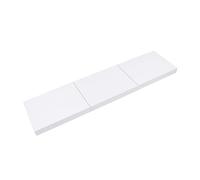 HOLIDYOYO 3pezzi Scaffale Portaoggetti Parete in Mdf Resistente Mensole Sospese Per Libreria Organizer Da Parete Per Soggiorno Camera Da Ufficio Bianco