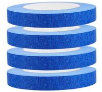 HOLIDYOYO 4 Nastro Mascherante Blu Alta Adesività per Verniciatura Auto Carta Crepata Senza Tracce da Metri per Progetti di Pittura e Artigianato