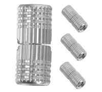 HOLIDYOYO 4 Pezzi Cerniere a Cilindro Nascoste in Ottone 8 Mm per Mobili e Armadi, Cerniera Invisibile a Barilotto Apertura 180° e Montaggio Stabile, Cerniere Nascoste Compatte per Porte