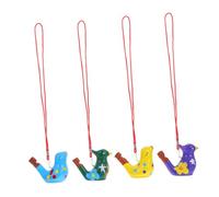 HOLIDYOYO 4 Pezzi Fischietti in Forma Acquatico Suono Variato e Realistico Giocattoli Musicali Sicuri e Colorati per Festa e Bagnetto