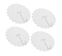 HOLIDYOYO 4 Pezzi Ganci Adesivi da Ganci Removibili per Tende da Mosca Facile Installazione e Stabilità per Uso Realizzati Resistente