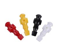 HOLIDYOYO 4 pezzi Giocatori Calcio Balilla Tavolo Accessori Sostituzione Resistenti Colori Solidi Bianco Nero Giallo Rosso per Calciobalilla