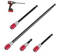 HOLIDYOYO 4 Pezzi Kit Prolunghe per Punte da Trapano Asta Estensione Portainserti Magnetico per Avvitatore e Cacciavite Elettrico per Riparazioni Domestiche e Manutenzione Automobilistica