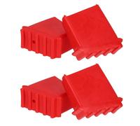 HOLIDYOYO 4 Pezzi Piedini in Gomma Antiscivolo per Scaletta Pieghevole, Protezione Pavimento e Facile Installazione, Accessori Resistenti per Uso Domestico e Professionale