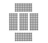 HOLIDYOYO 5 Fogli Marker di Riferimento Riflettente per Scanner Adesivi Spessi e Resistenti Punti di Marcatura Precisi per Architettura Ingegneria e Design