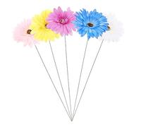 HOLIDYOYO 5 Pezzi palo sentiero pali da giardino decorazioni per da giardino artificiale arredamento pali del cortile fiorito da giardino per esterno Metallo Colorato