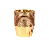 HOLIDYOYO 50 pezzi Coppette per Muffin da Pirottini Oro Resistenti Al Calore per Feste e Decorazioni Usa e Getta Versatili per Dessert e Snack Colore Colore