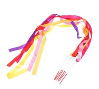 HOLIDYOYO 6 Nastri Colorati per con Bastoni Flessibili per Danza e Allenamento Nastri Resistenti e Agili per Performance e attività Ricreative