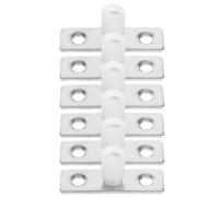 HOLIDYOYO 6 pezzi Guida Inferiore per Porte Scorrevoli da Fienile Guide Pavimento Robuste in Nylon con Montaggio Facile per Porte Armadio e Scorrevoli Silenziose