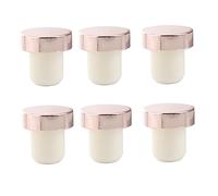 HOLIDYOYO 6 pezzi Tappi per Bottiglie Vino T Shaped Alluminio Rosa Oro da Sigillatori Versatili per Vino e Olio Facili da Utilizzare e Leggeri e Ristoranti