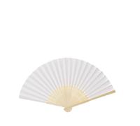 HOLIDYOYO 6pezzi Ventaglio Bianco Cinese Ventaglio Vuoto per Scrivere o Dipingere Accessorio da Te per Ragazzo Ragazza Regalo per Familiari e Amici