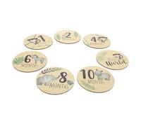 HOLIDYOYO 7 Pezzi Registro Dei Neonati Roba Da Album Di Foto Copre a Prova Di Peluche Giocattoli Per Carrozzina Cot Carte Per Ad Alto Contrasto Asse Kit Di Legno