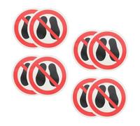 HOLIDYOYO 8 Adesivi Segnaletici Di Avvertimento Non Calpestare in Vinile Autoadesivo Resistenti Per Pavimenti Interni Ed Esterni, Cartelli Adesivi Sicurezza Vietata Per Uffici, Scuole e Spazi Pubblici