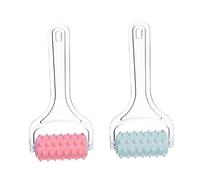 HOLIDYOYO A Rulli Portatile 2 Pezzi Perle Massaggianti Antiscivolo Per Gambe e Braccia, Stimolazione Circolatoria Domestica, Massaggio Rilassante Per e Ragazze